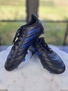 Adidas Boys Copa Soccer Cleats Black Blue Size 4 Youth
